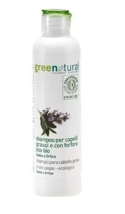 Shampoo Antiforfora Salvia e Ortica Green Natural - immagine 2