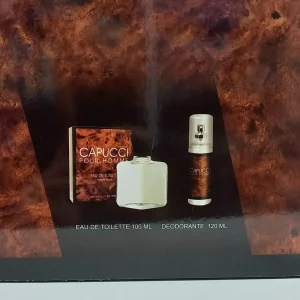CAPUCCI POUR HOMME CONFEZIONE REGALO EAU DE TOILETTE 100 ML + DEODORANTE SPRAY NO GAS 120 ML