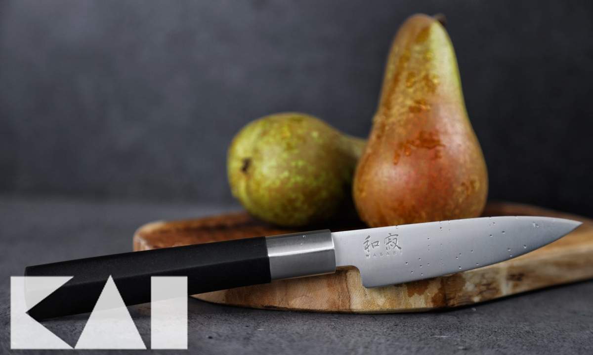 Coltello spelucchino Kai 10 cm 6710P Wasabi Black - immagine 5