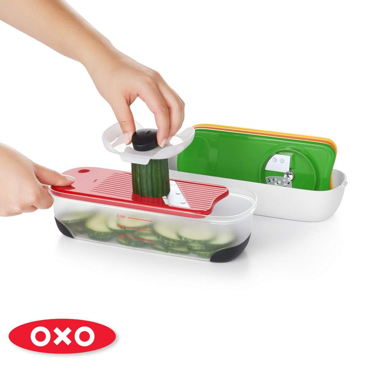 Set affettaverdure a spirale e grattugie Oxo 11243900 - immagine 3