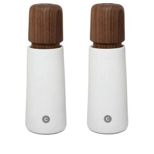 Set of 2 sale e pepe Stockholm in ceramica white CrushGrind CGSTO17WHPW