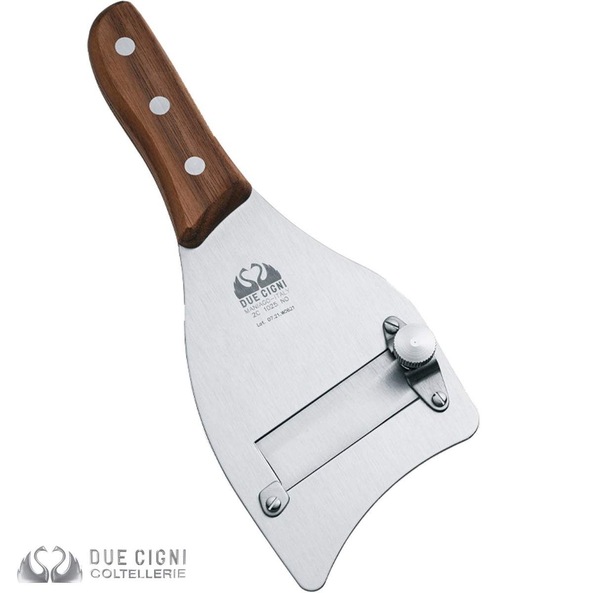 Affetta tartufi inox Due Cigni liscio Linea 1896 in noce 2C-1025-NO - immagine 3