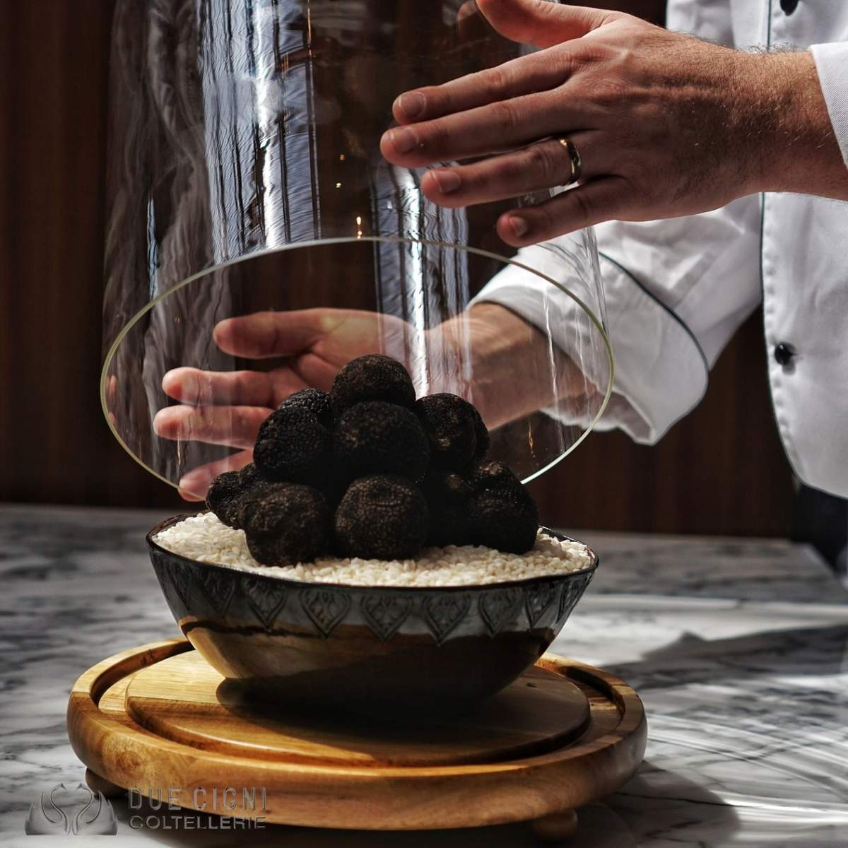 Affetta tartufi inox Due Cigni liscio Linea 1896 in noce 2C-1025-NO - immagine 7