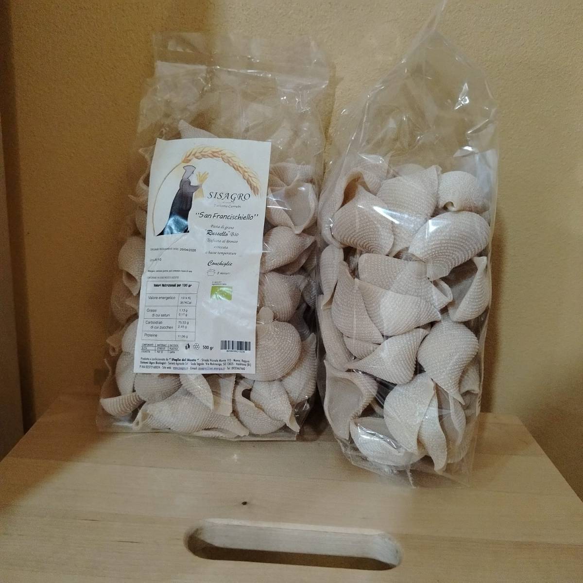 Conchiglie “San Francischiello” di Grano Russello BIO