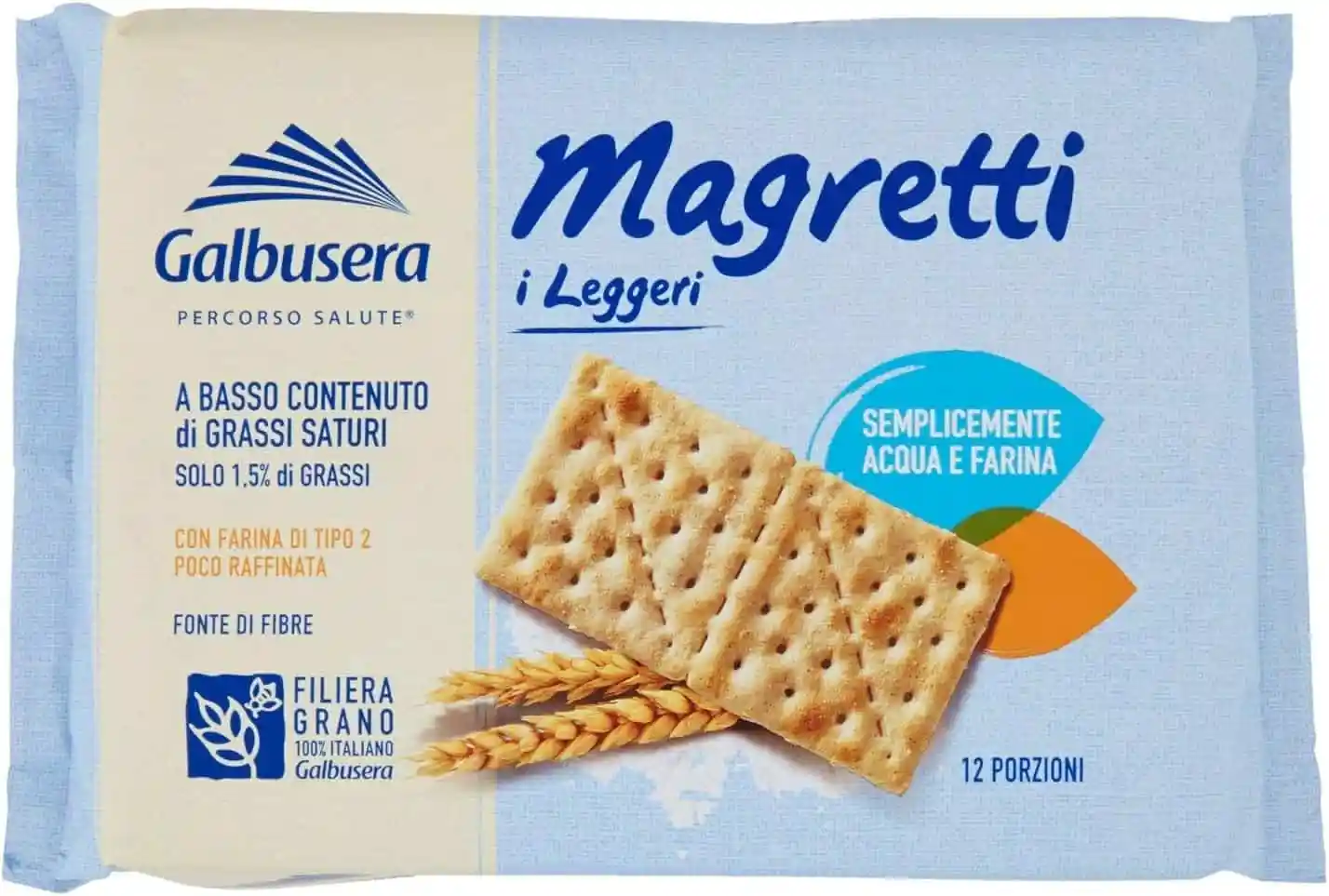 GALBUSERA CRACKER MAGRETTI A BASSO CONTENUTO DI GRASSI 380 GR - immagine 2