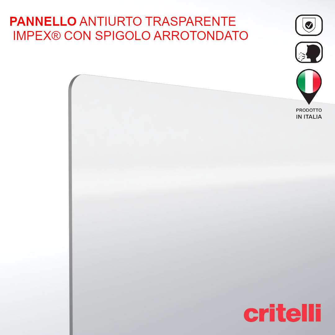 Divisorio parafiato di protezione 50X60 cm antiurto trasparente - immagine 4