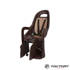 Seggiolino bici bimbo posteriore groovy marrone scuro