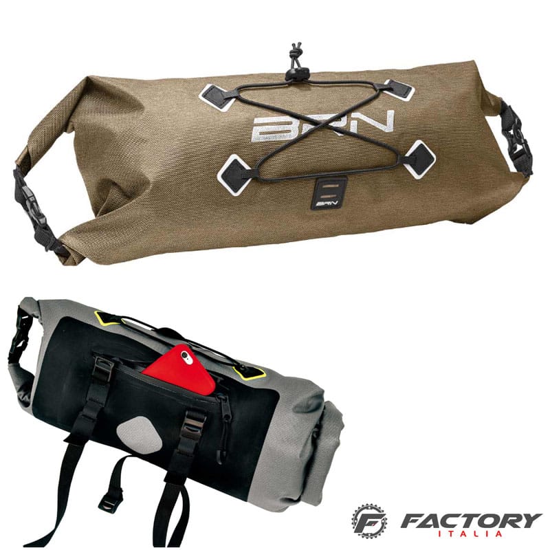 Borsa bici al manubrio bikepacking nomad BRN marrone - immagine 2