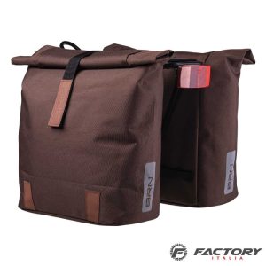 Borse bici posteriore a bisaccia BRN Montecarlo marroni