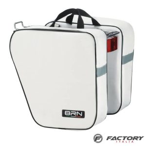 Borse bicicletta posteriore BRN Classic bianche