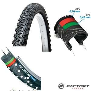 Copertone bici antiforo misura 26×1.95 BRN