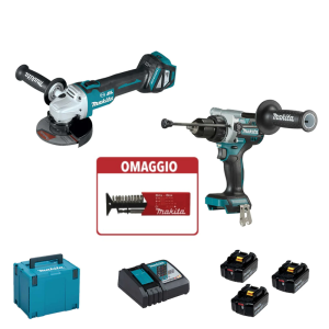Makita DLX2435TJ SET ELETTROUTENSILI 18V 5AH 3 BATTERIE