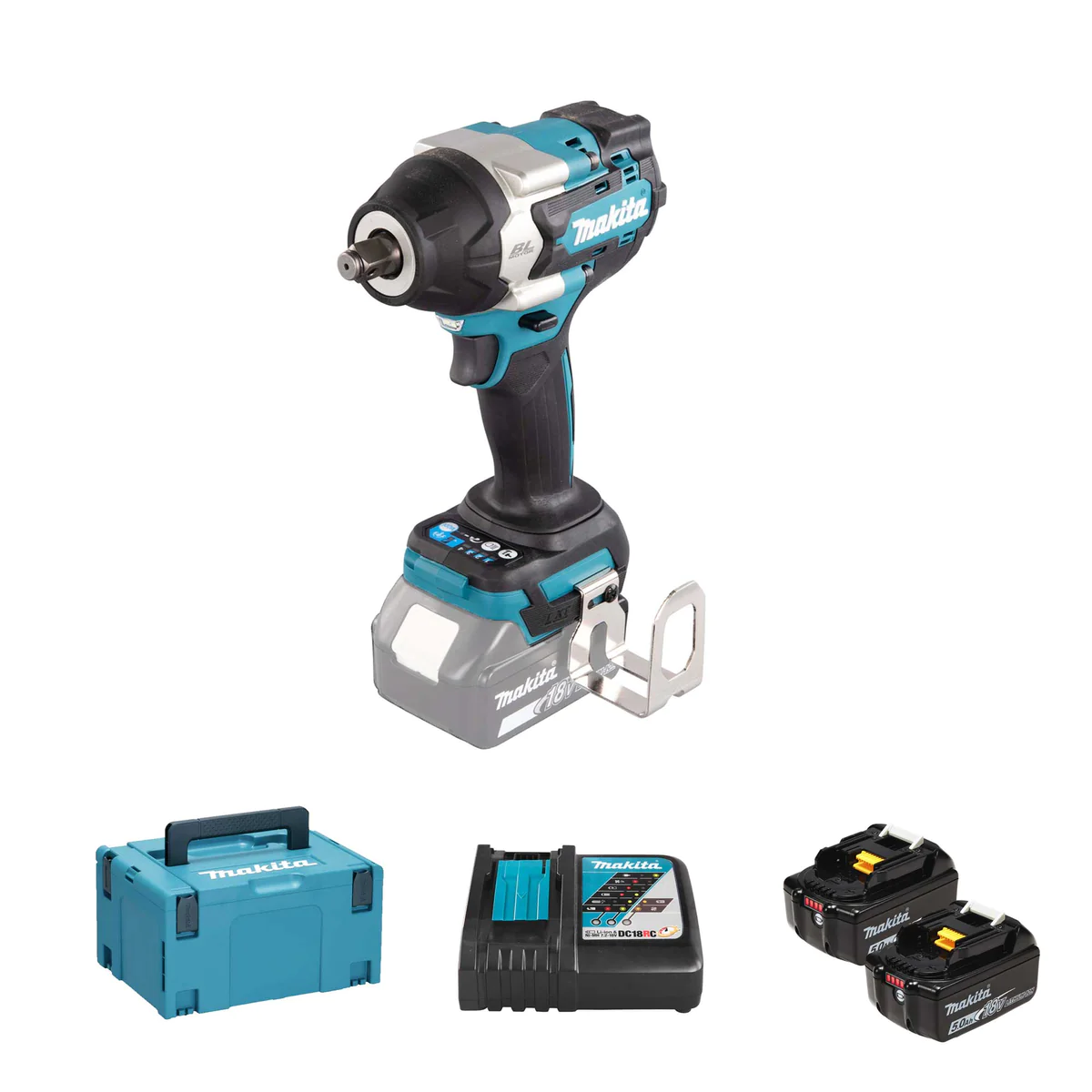 Makita DTW700RTJ AVVITATORE AD IMPULSI 18V 5.0AH ATTACCO 1/2″