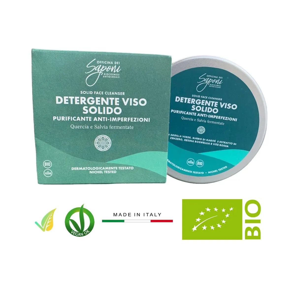Detergente Viso Solido Anti-Imperfezioni Biologico 50gr - immagine 2