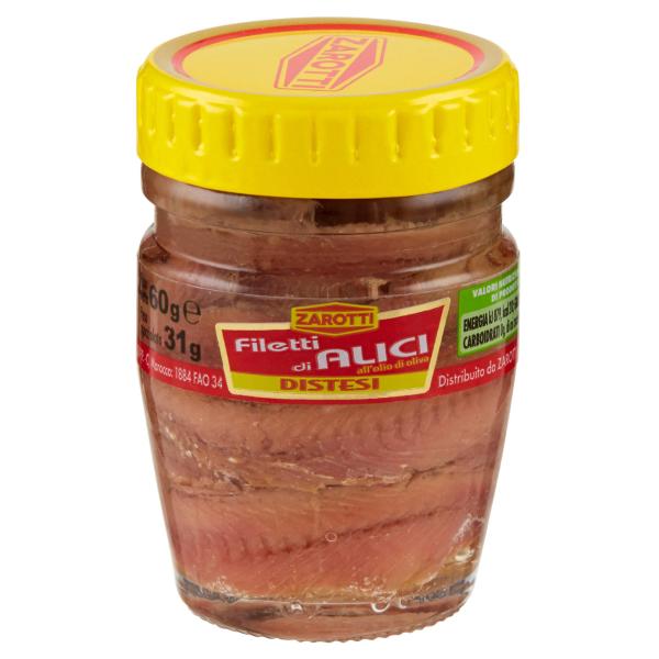 Filetti di Alici all’Olio di Oliva distesi ZAROTTI 60gr - immagine 2