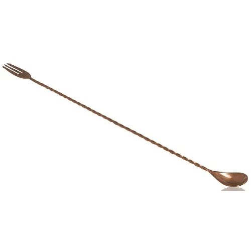 Cucchiaino Miscelazione Trident Fork Cm 40 Colore Rame Bar Universe - immagine 2