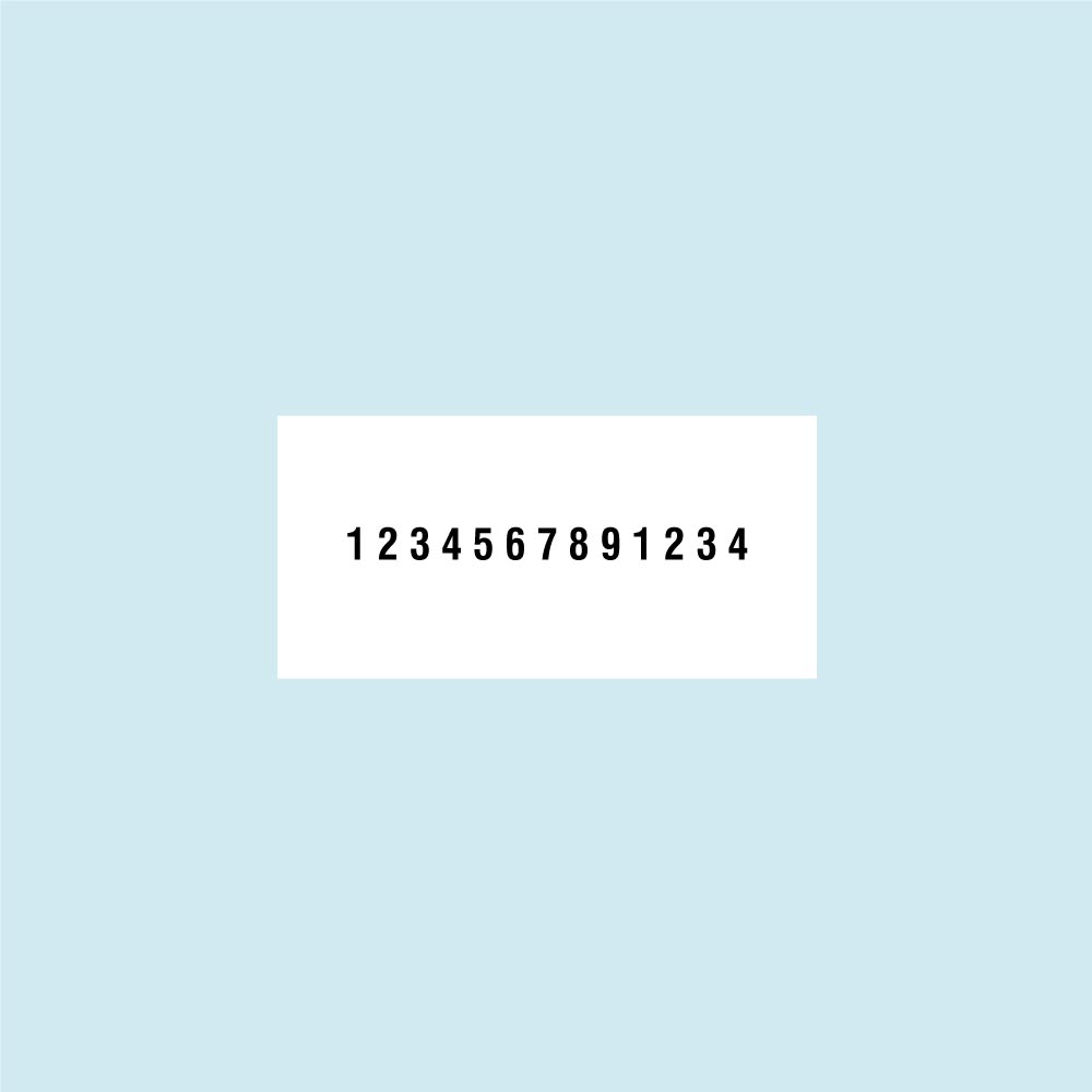 TRODAT PRINTY P2 48313 Timbro Numeratore Autoinchiostrante a 13 Colonne Eco Nero Altezza Caratteri 3,8 mm Larghezza 42 mm con Cartuccia Nera - immagine 3