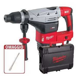 Milwaukee K750S MARTELLO DEMOLITORE 1550W VALIGIA – SCALPELLO OMAGGIO!