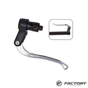 Leve freno bici con fissaggio interno al manubrio Ø17 nere-silver