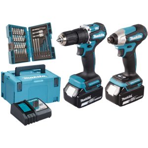 Makita KIT 18V DLX2414JX4 TRAPANO E AVVITATORE BRUSHLESS