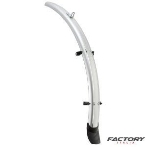 Parafanghi bici 28 pollici city bike in ABS 48 mm silver