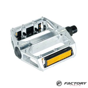 Pedali BMX-Fixed silver alluminio pin antiscivolo