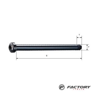 Perno passante bolt anteriore M12XP1.5 lunghezza 121,5 mm