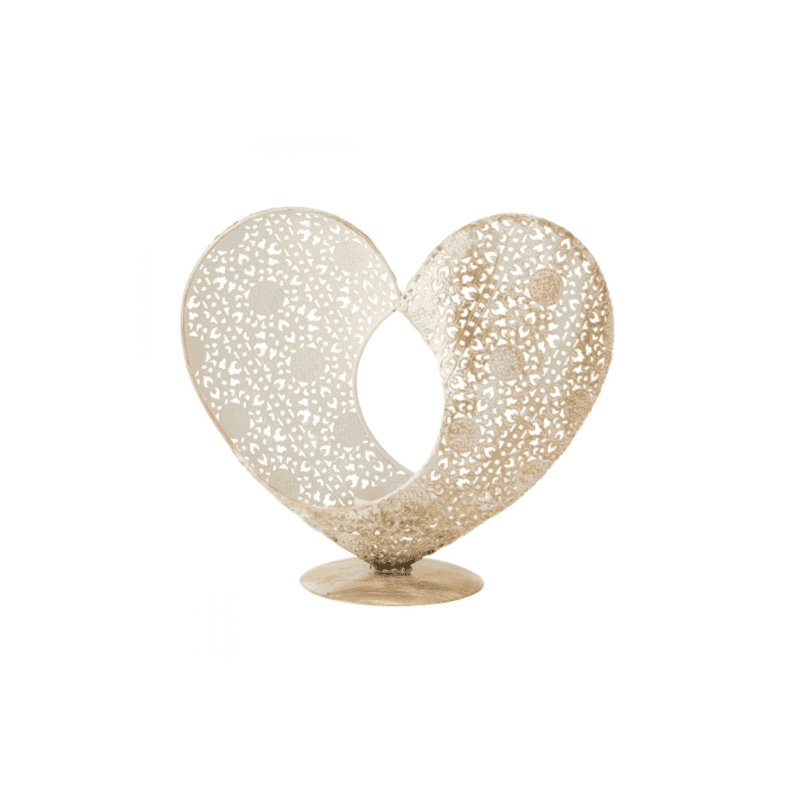 Portacandela a Cuore in Metallo - immagine 3