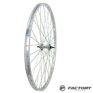 Ruota bici 28 pollici anteriore in alluminio con bloccaggio