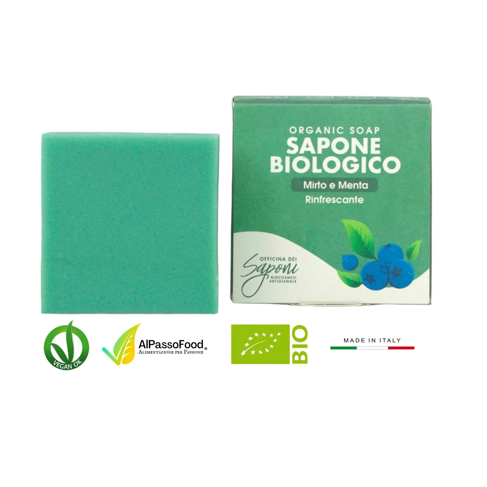 Sapone Mirto e Menta Biologico 100g
