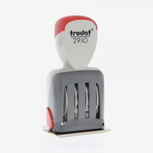 Trodat Classic 2910/P02 Timbro Datario con Data Italiana e piastra di testo personalizzata 51 x 38 mm