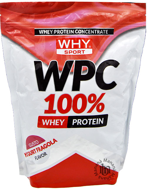 Why Sport WPC 100% Whey Yogurt Fragola 1 Kg - immagine 2