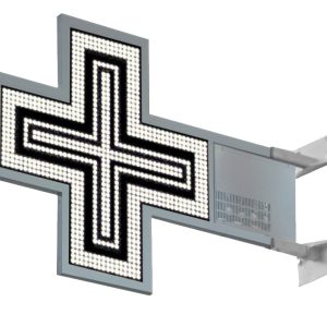 Croce a Led per Parafarmacia ultrasottile slim 70 cm bianca