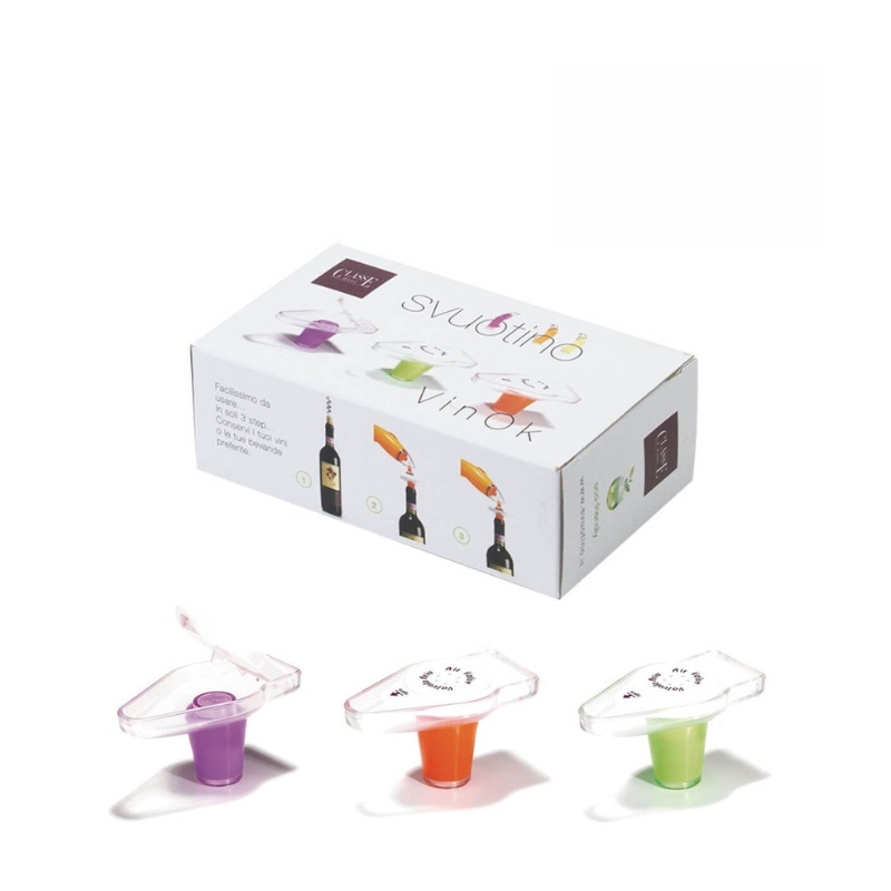 Classe Set 3 Tappi Sottovuoto Vinok - immagine 2