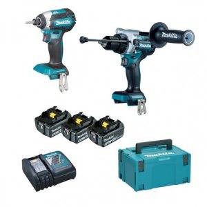 Makita DLX2418TJ KIT 18V 5.0AH ALTA POTENZA DHP486 + DTD153 + 3 BATTERIE