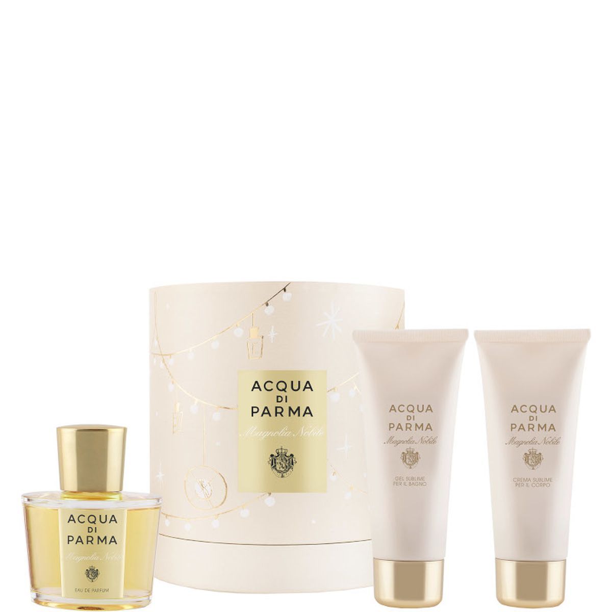 ACQUA DI PARMA MAGNOLIA NOBILE CONFEZIONE REGALO EDP100ML+ CREMA CORPO 75 g+ GEL BAGNO 75 ML - immagine 3