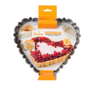Stampo Crostata Design Tart Decora – cm   25x23x3h Cuore