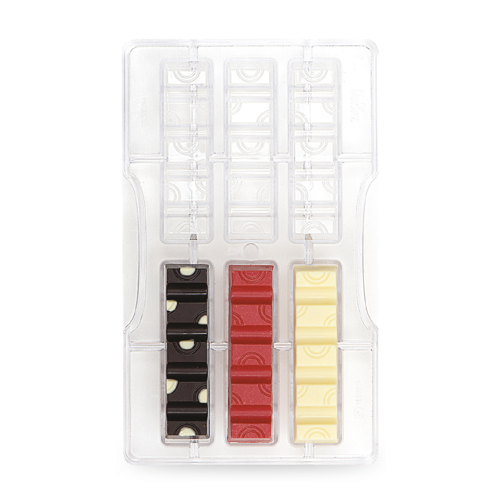 Stampo in policarbonato per Cioccolatini – Barretta lunga - immagine 2