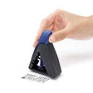 TRODAT MOBILE PRINTY – tascabile 9430 Timbro di testo argento 30×30/Ø30 nero